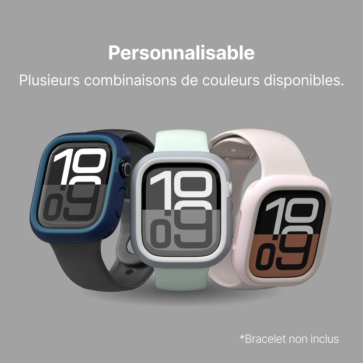 RhinoShield Coque Bumper Compatible avec Apple Watch Series 11/10 [46mm] | CrashGuard NX