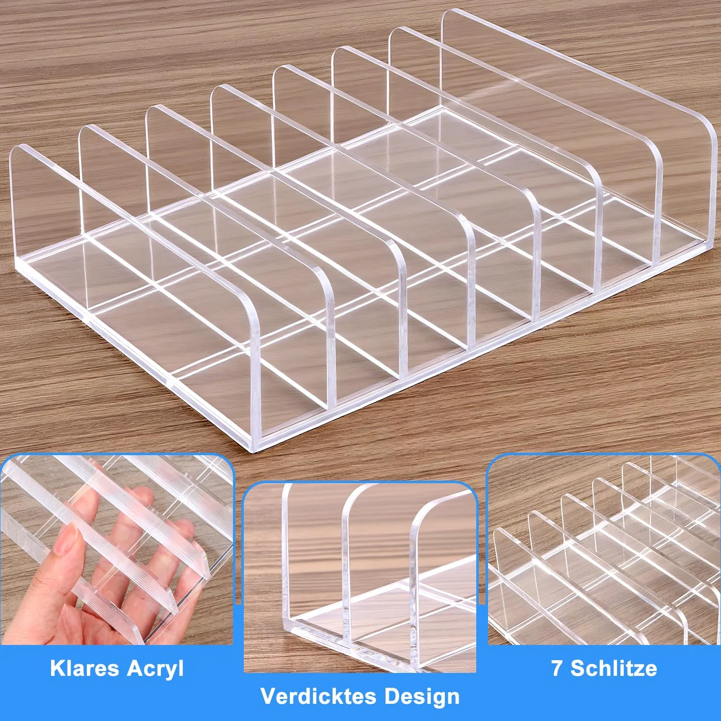 Supports pour CD Transparents 4Pcs Supports de Rangement pour CD Porte Transparent Storage Rack Rangement cd pour DVD Ombre à Paupières Palette de Maquillage Cosmétiques et Livres