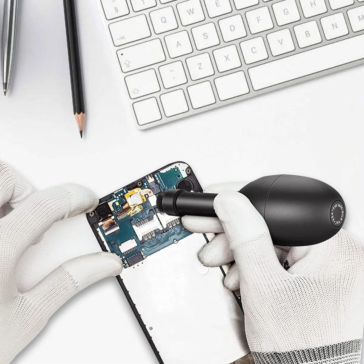 JINGLING Ventouse d'objectif Outil réparation d'objectif Stylo d'aspiration sous Viavec 7 ventouses interchangeables réparation et Nettoyage d'objectif pour Montre