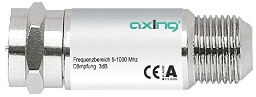 Axing BZU 92-06 atténuateur de canal retour 6 dB (5-1000 MHz) connecteurs F