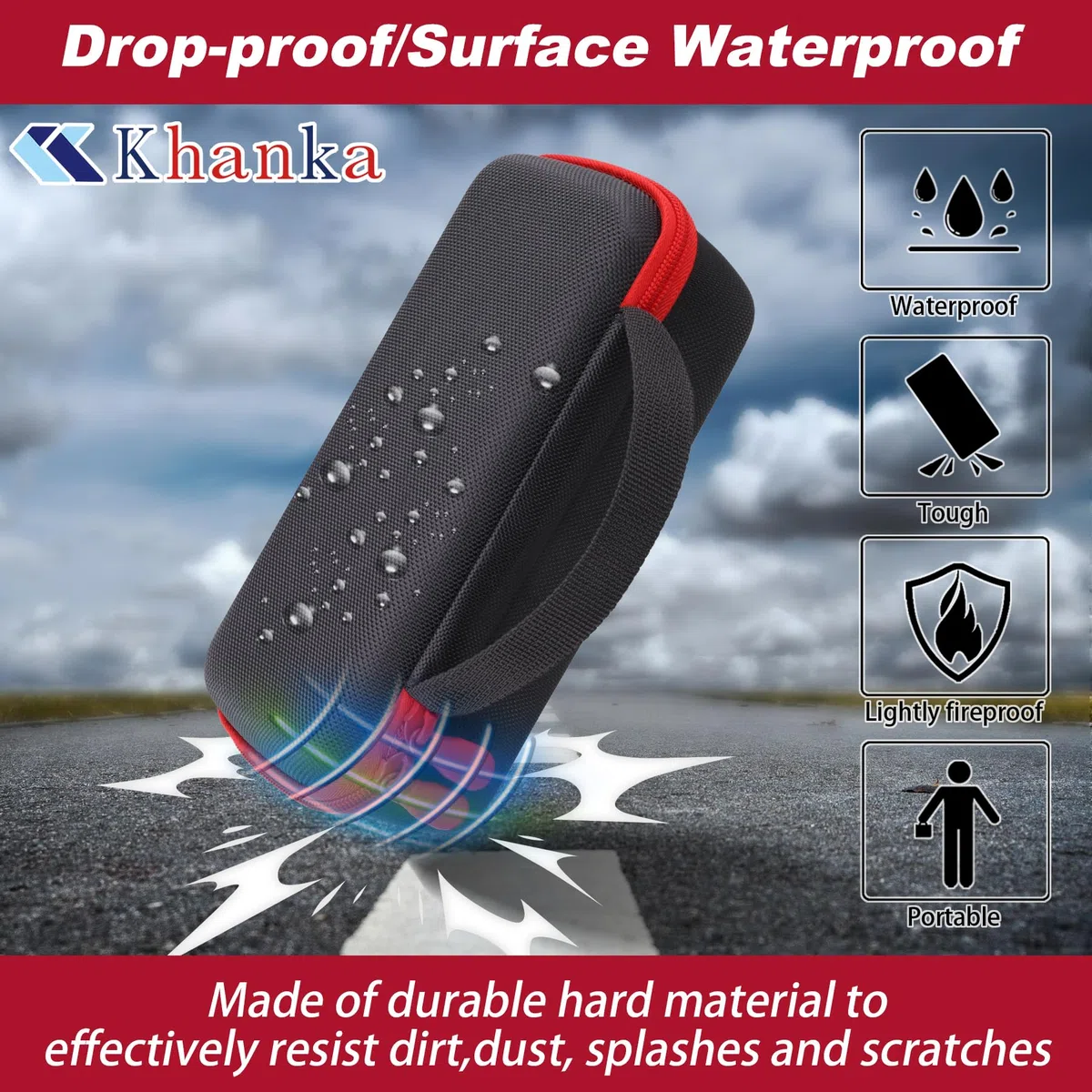 Khanka Étui Compatible avec Caméra Thermique HIKMICRO ECO/E02/E01/D01, Housse de Protection Portable pour Caméra Imagerie Thermique HIKMICRO ECO/E02/E01/D01, Étui Uniquement