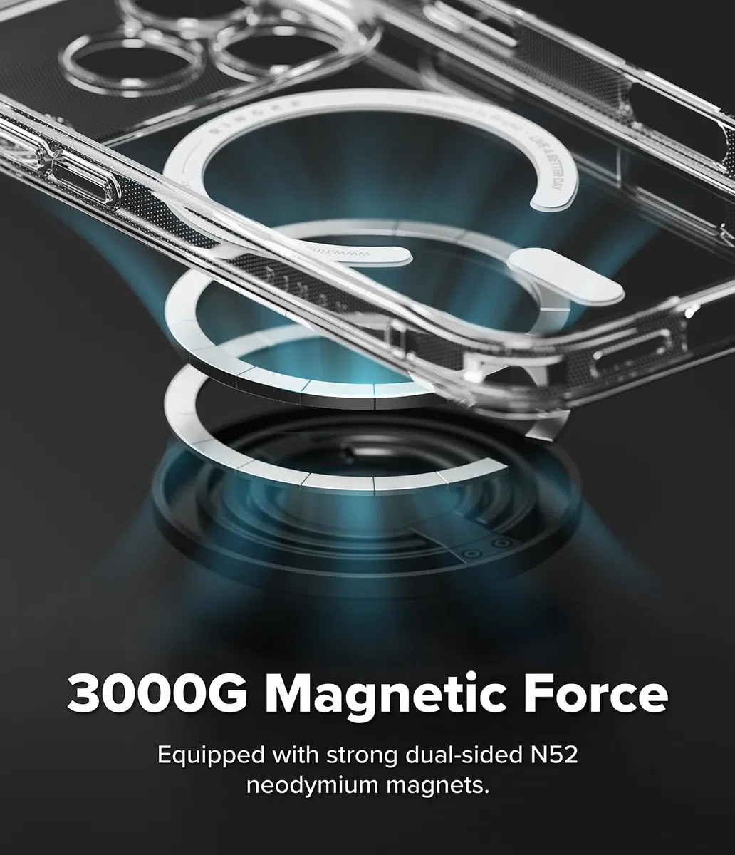 Ringke Dual Magnetic Smart Ring Anneau Support Téléphone Magnétique pour iPhone, Google Pixel, Samsung, Xiaomi avec Support Pliable 3 Niveaux Compatible MagSafe Support et Grip Universel - Black