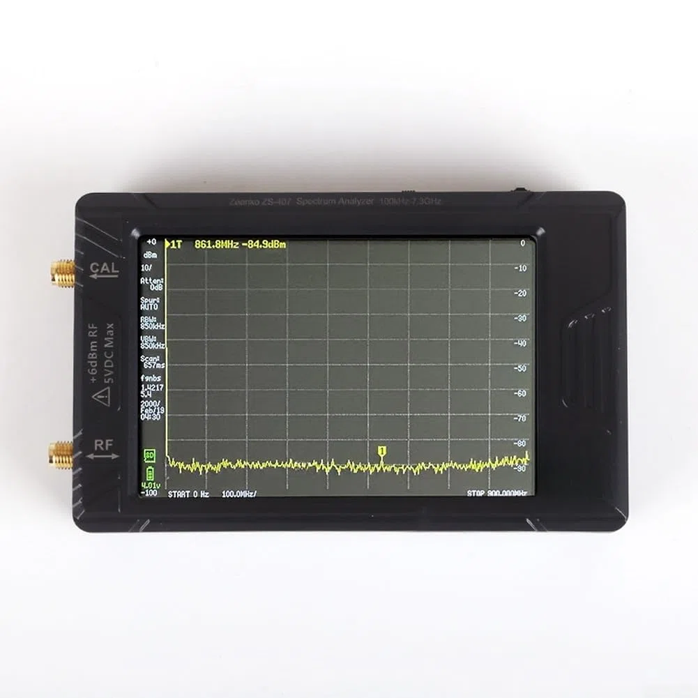 Analyseur de signal RF portable 100 kHz - 7,3 GHz - Faible bruit
