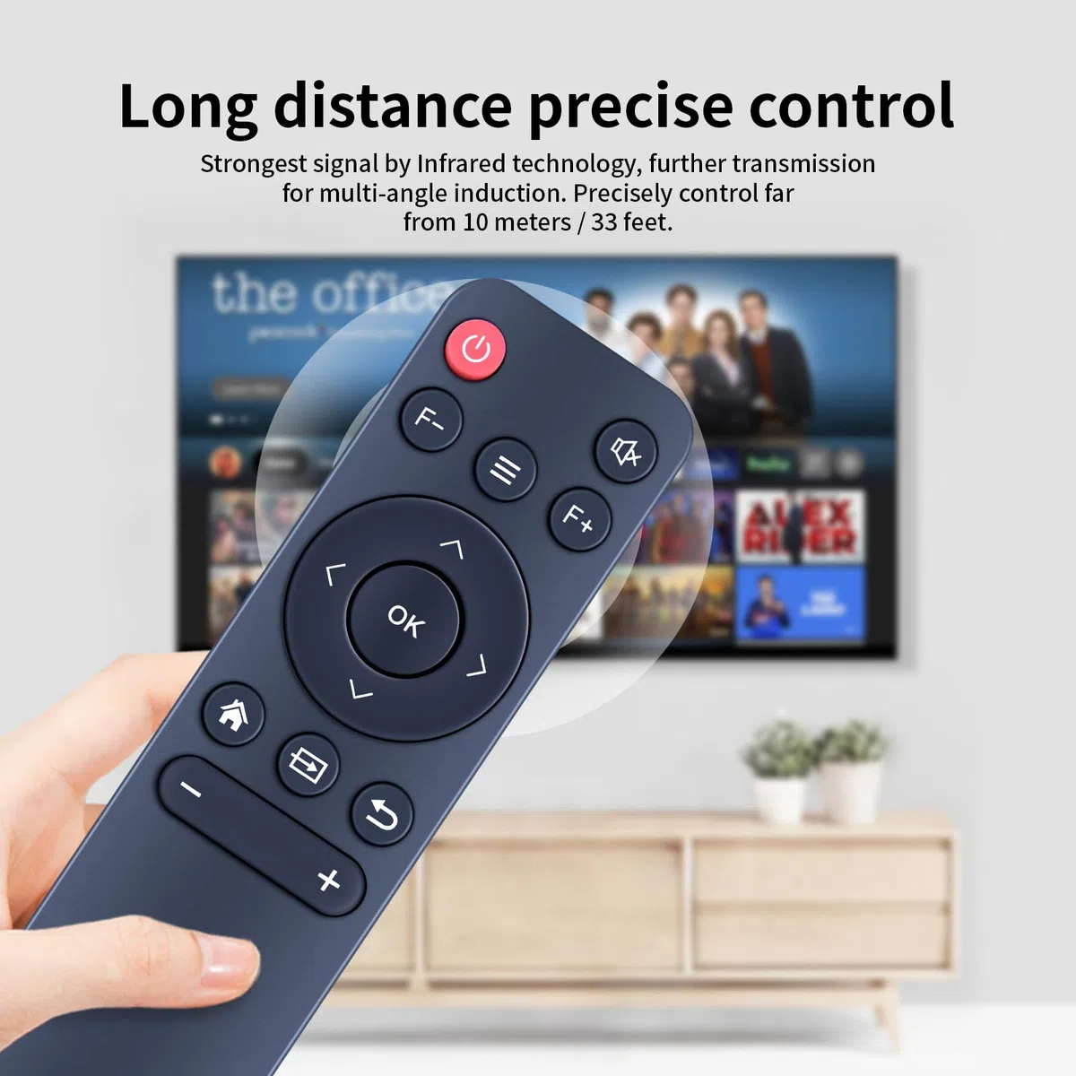 Télécommande de rechange pour mini projecteur portable VGKE TS-6 3D TOF
