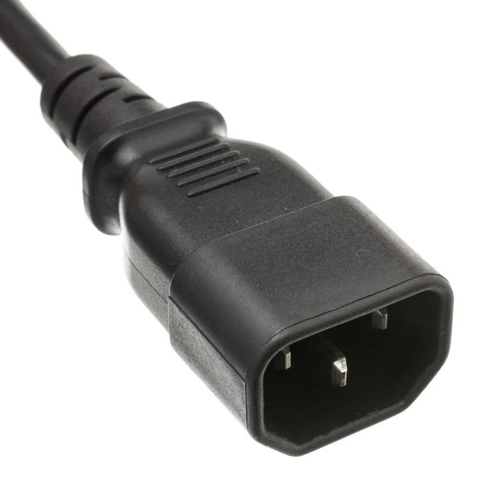 CableWholesale 3-Feet Rallonge de Cordon d'alimentation pour Ordinateur Lot de 3 3' Noir