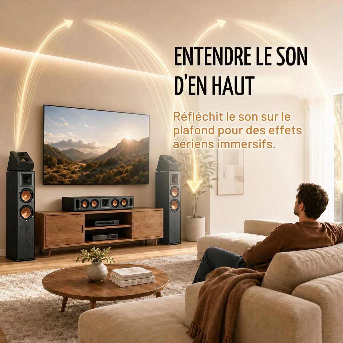 Klipsch R-41SA Lot de 2 enceintes puissantes et détaillées Noir
