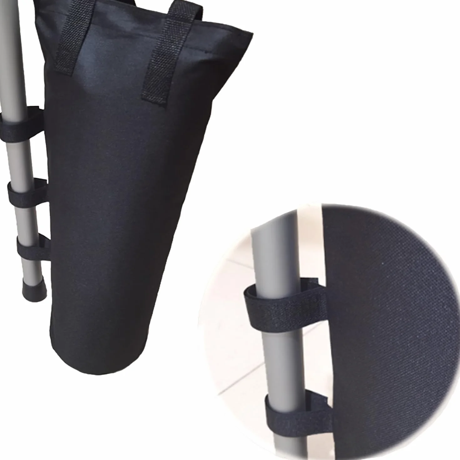 Lot de 4 poids pour tonnelle, sac de sable Oxford 800D, sacs de sable, sacs de poids, rechargeables, réutilisables, pour tonnelle, tente, tonnelle pliante