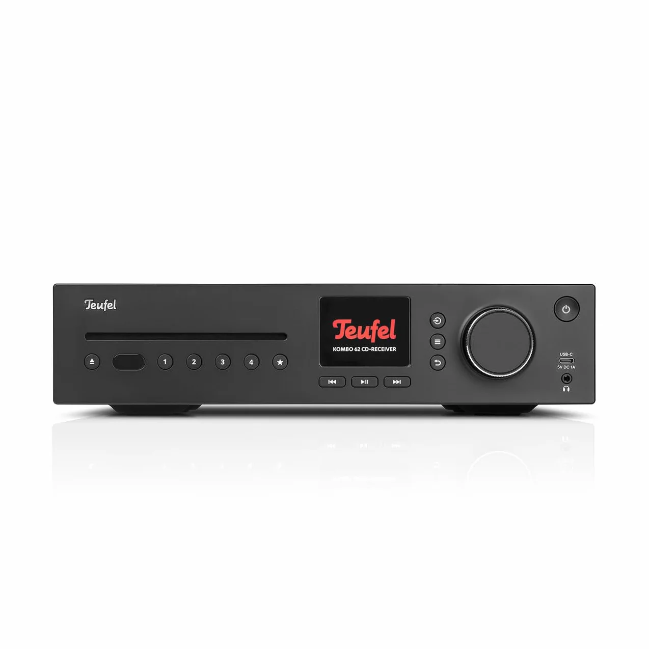 Teufel Theater 500 KOMBO 2 Sound System - Système stéréo Puissant avec Bluetooth aptX et récepteur CD stéréo, WiFi, Radio numérique Dab+, USB (Noir)