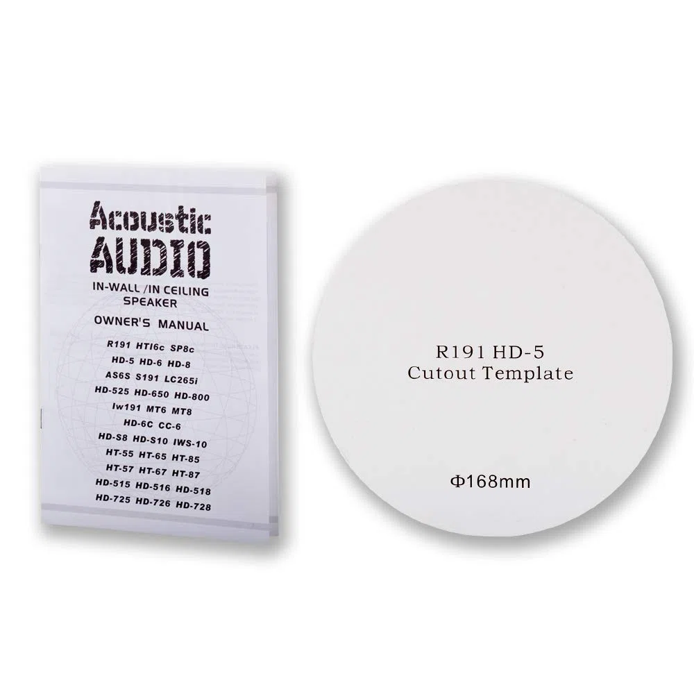 Acoustic Audio R191 R191-5S Ensemble de 5 Haut-parleurs 2 Voies Home Cinéma 1000 W