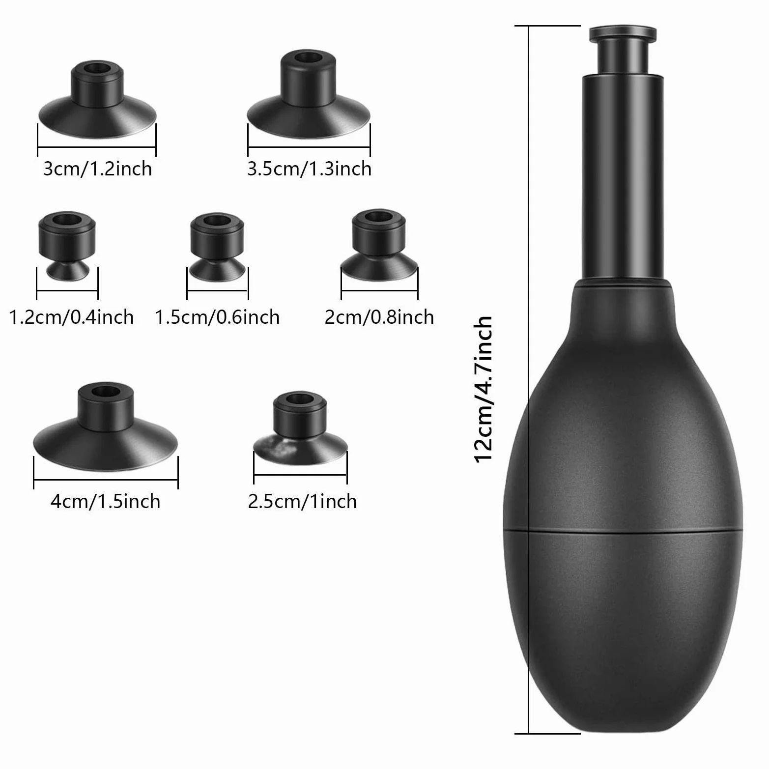 JINGLING Ventouse d'objectif Outil réparation d'objectif Stylo d'aspiration sous Viavec 7 ventouses interchangeables réparation et Nettoyage d'objectif pour Montre