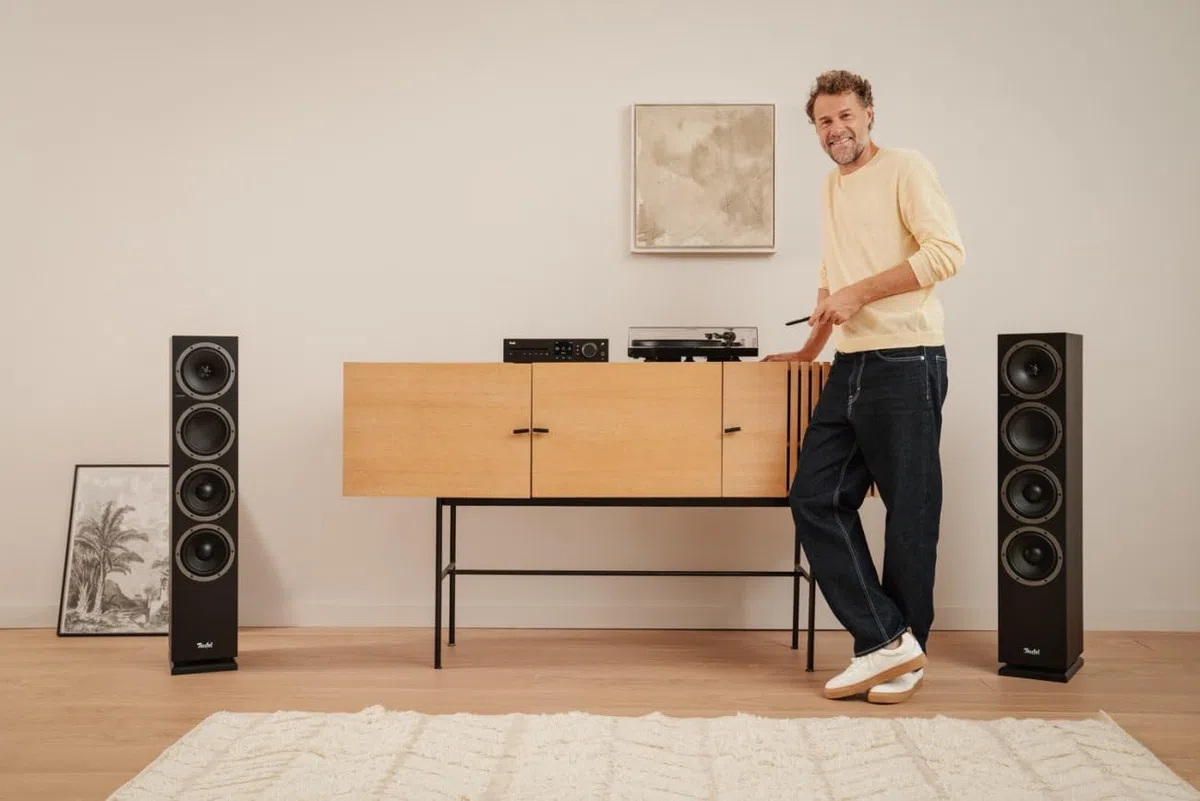 Teufel Theater 500 KOMBO 2 Sound System - Système stéréo Puissant avec Bluetooth aptX et récepteur CD stéréo, WiFi, Radio numérique Dab+, USB (Noir)