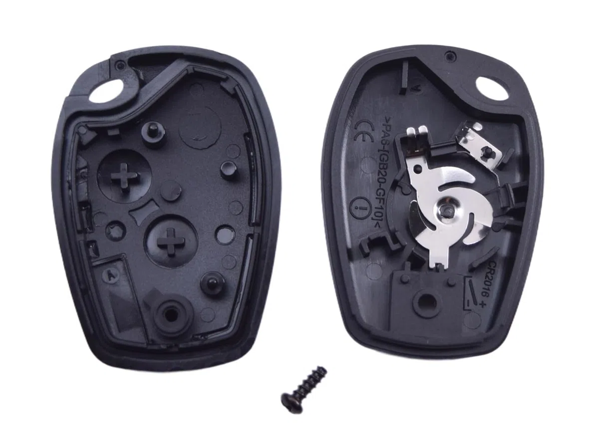 Clé Vierge ID46 433MHz Electronique à Programmer 2 Boutons Compatible avec Dacia Duster, Dacia Sandero,Sandero Stepway, Lodgy, Logan, Dokker +Lame Vierge VAC102 Télécommande à Distance Testée