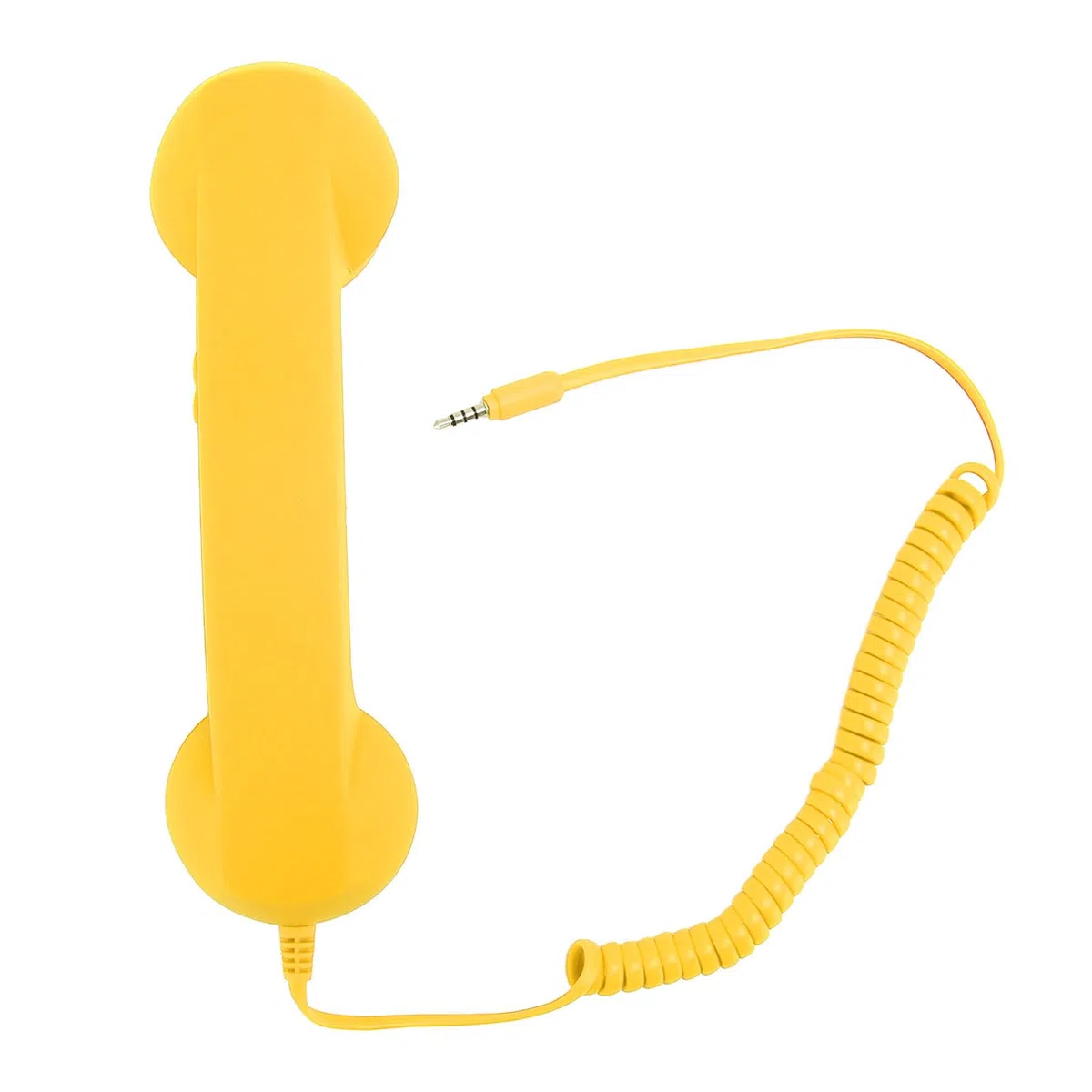 Combiné Téléphonique Rétro, Bouton de Réponse à Une Touche, Contrôle du Volume, Interrupteur Sonore, Prise3,5 Mm, Performances Supérieures, Compatible avec la Plupart des (Jaune)