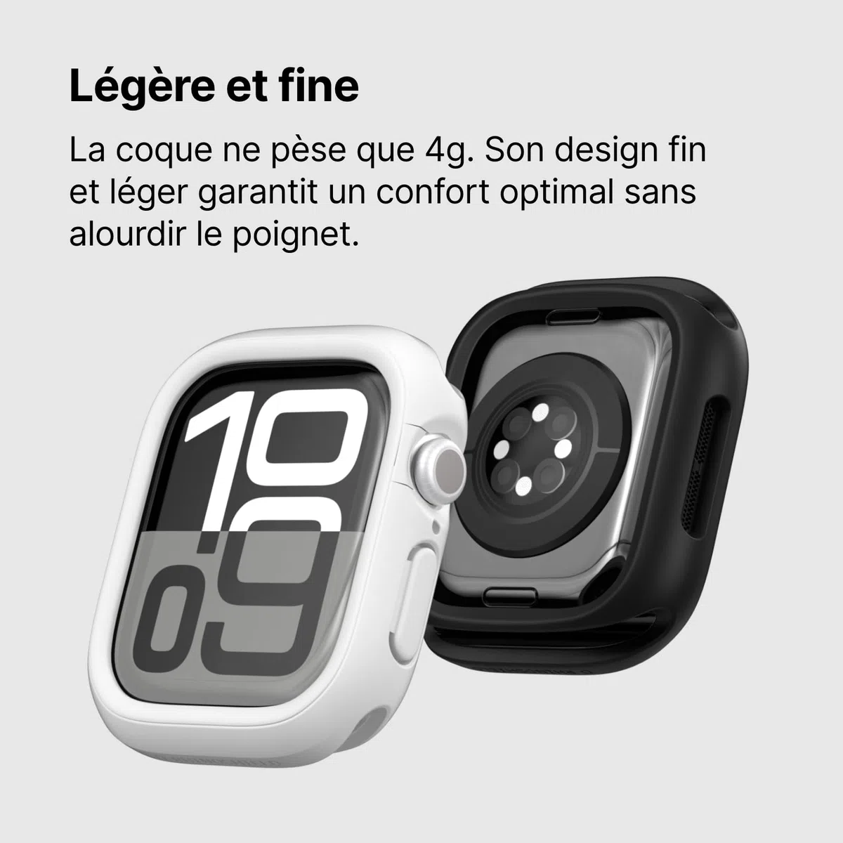 RhinoShield Coque Bumper Compatible avec Apple Watch Series 11/10 [46mm] | CrashGuard NX