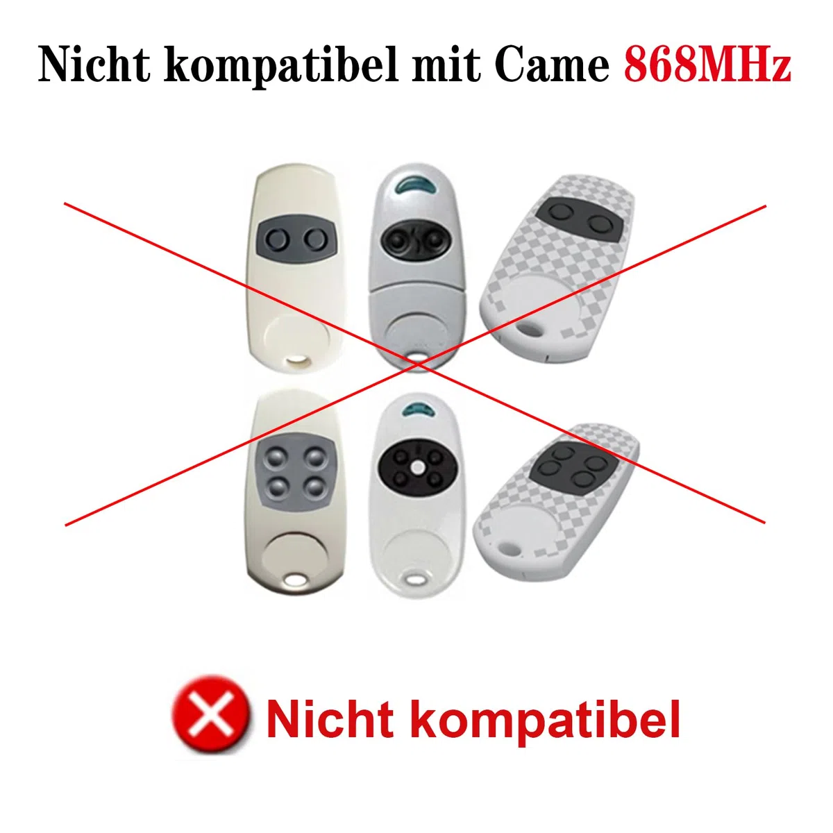 Télécommande pour 433 MHz Came Top 432NA 432SA, 432M, 432EE, 1 pièce