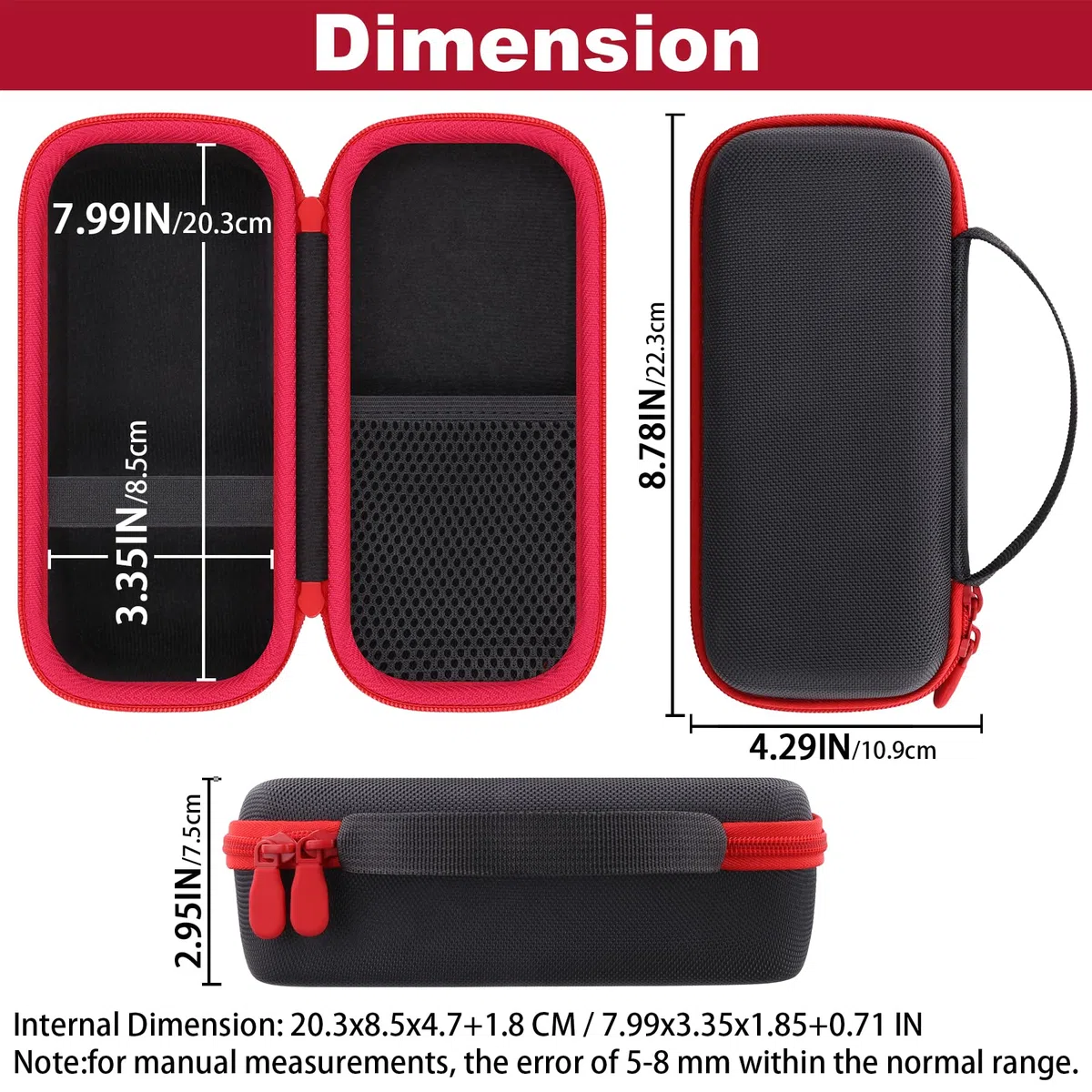 Khanka Étui Compatible avec Caméra Thermique HIKMICRO ECO/E02/E01/D01, Housse de Protection Portable pour Caméra Imagerie Thermique HIKMICRO ECO/E02/E01/D01, Étui Uniquement