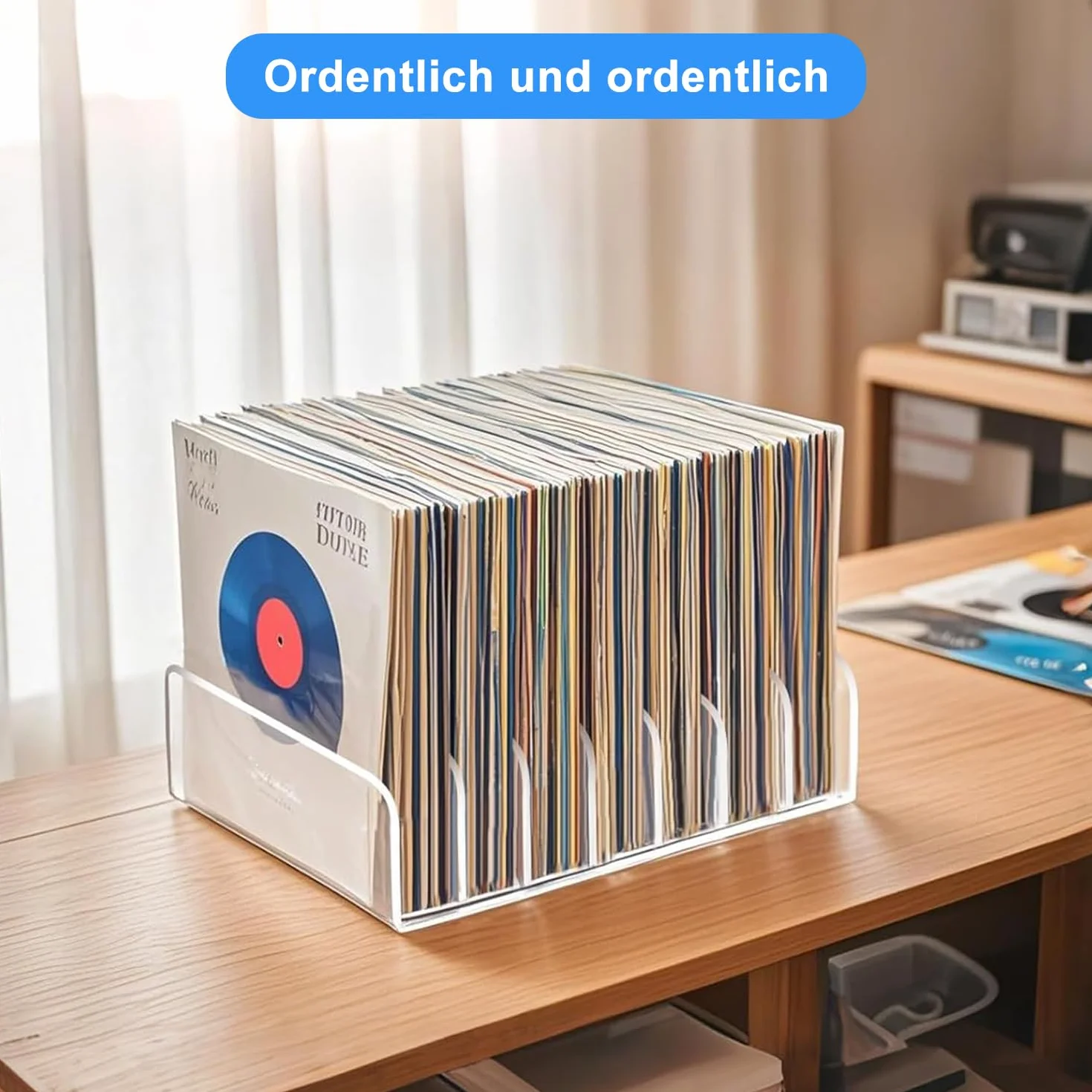 Supports pour CD Transparents 4Pcs Supports de Rangement pour CD Porte Transparent Storage Rack Rangement cd pour DVD Ombre à Paupières Palette de Maquillage Cosmétiques et Livres