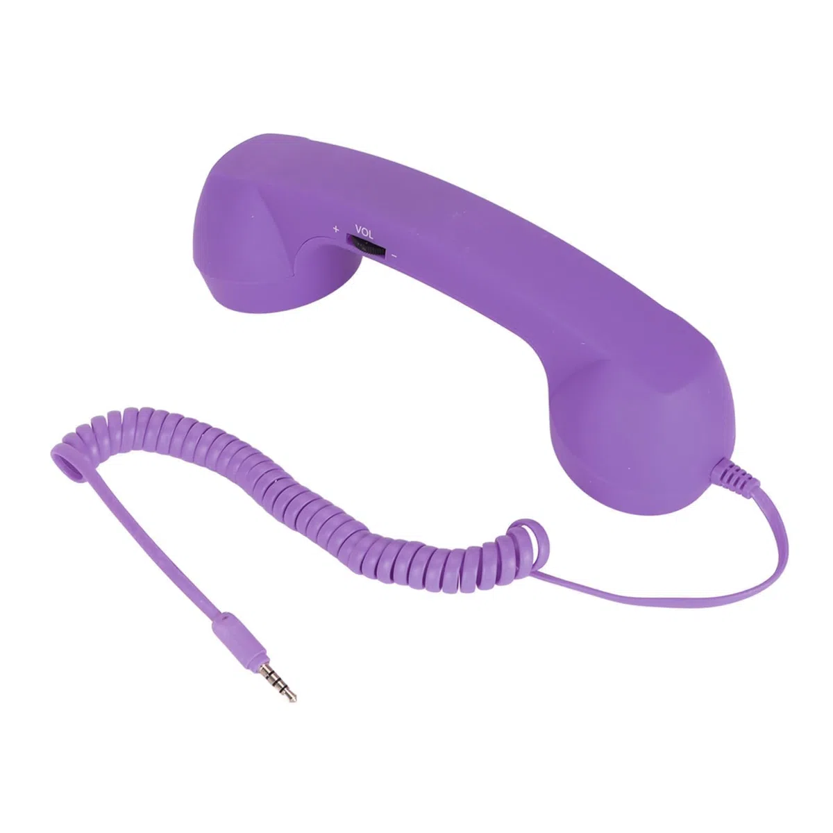 Combiné Téléphonique pour Téléphone Portable, Combiné Téléphonique Rétro avec Prise Jack 3,5 Mm, Récepteur De Téléphone Portable, Vieux Casque Téléphonique, Récepteur Portable pour Téléphone(Violet)