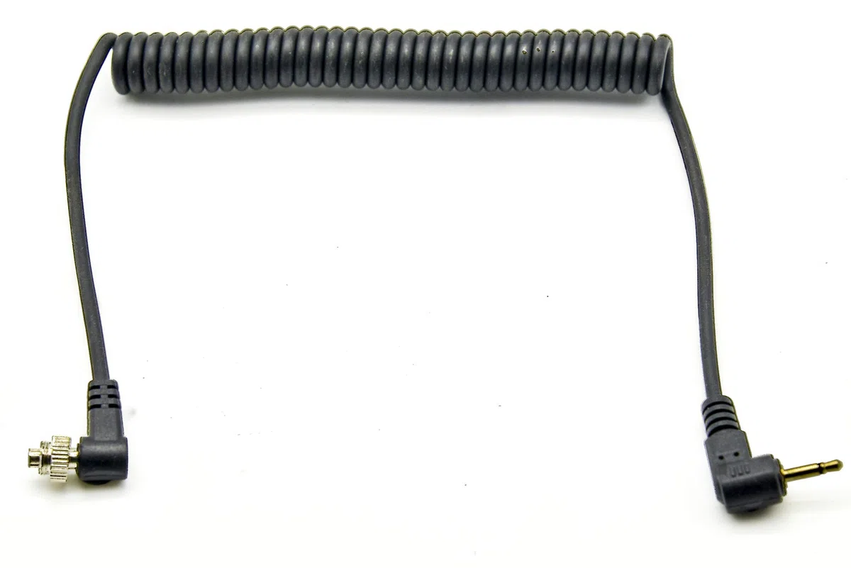 PROtastic Câble spiralé 2,5 mm vers flash mâle pour PC, 30 cm – 100 cm de long.