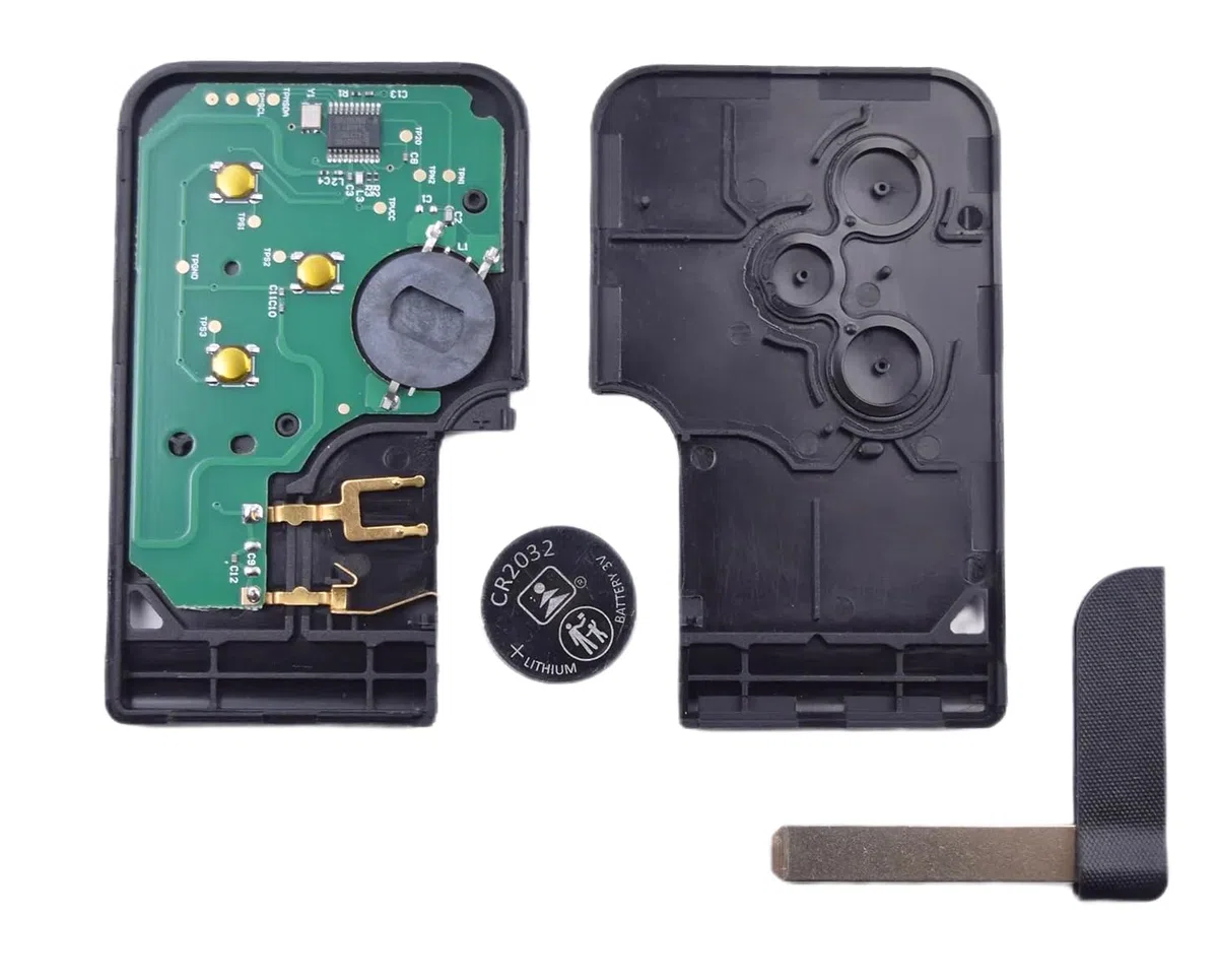Carte Télécommande Complète + Electronique à Programmer Compatible avec Renault Megane 2 Clio 3 Grand Scenic 2 Koleos Logan 3 Boutons